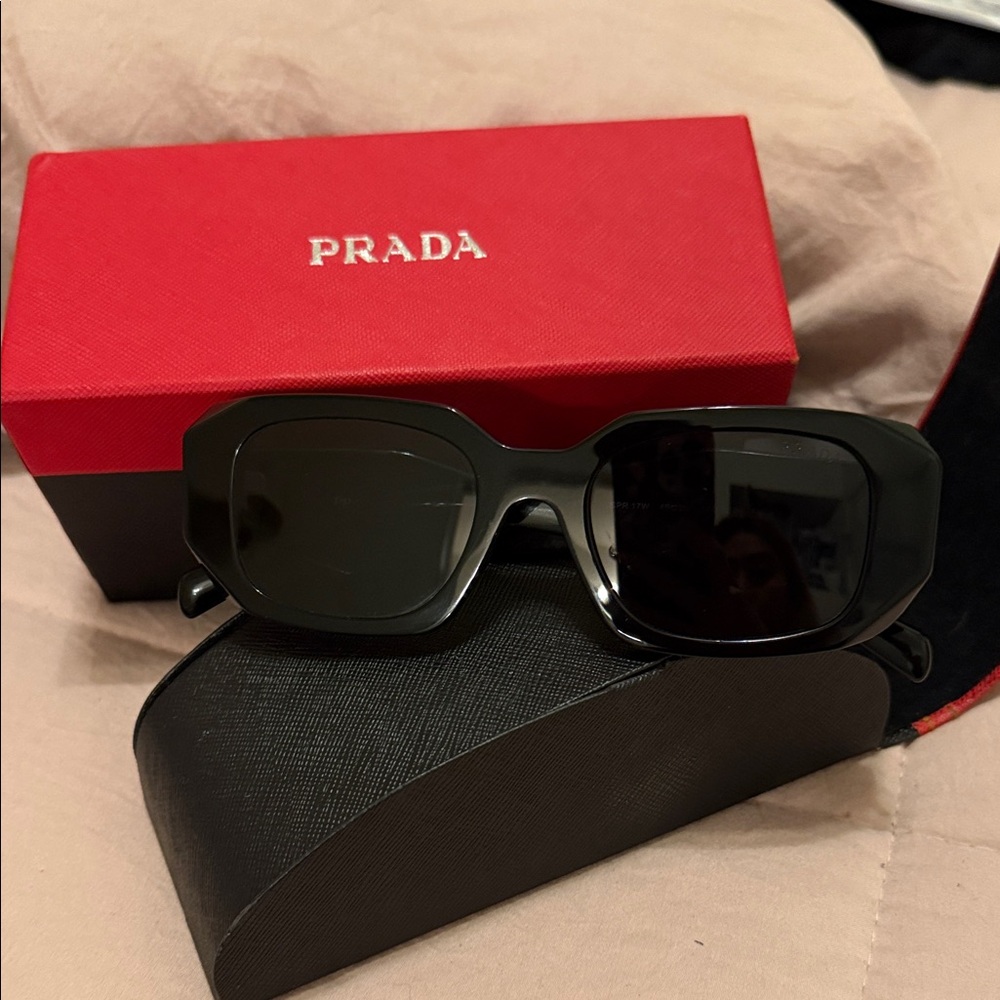 Prada Sleek Black Sunglasses